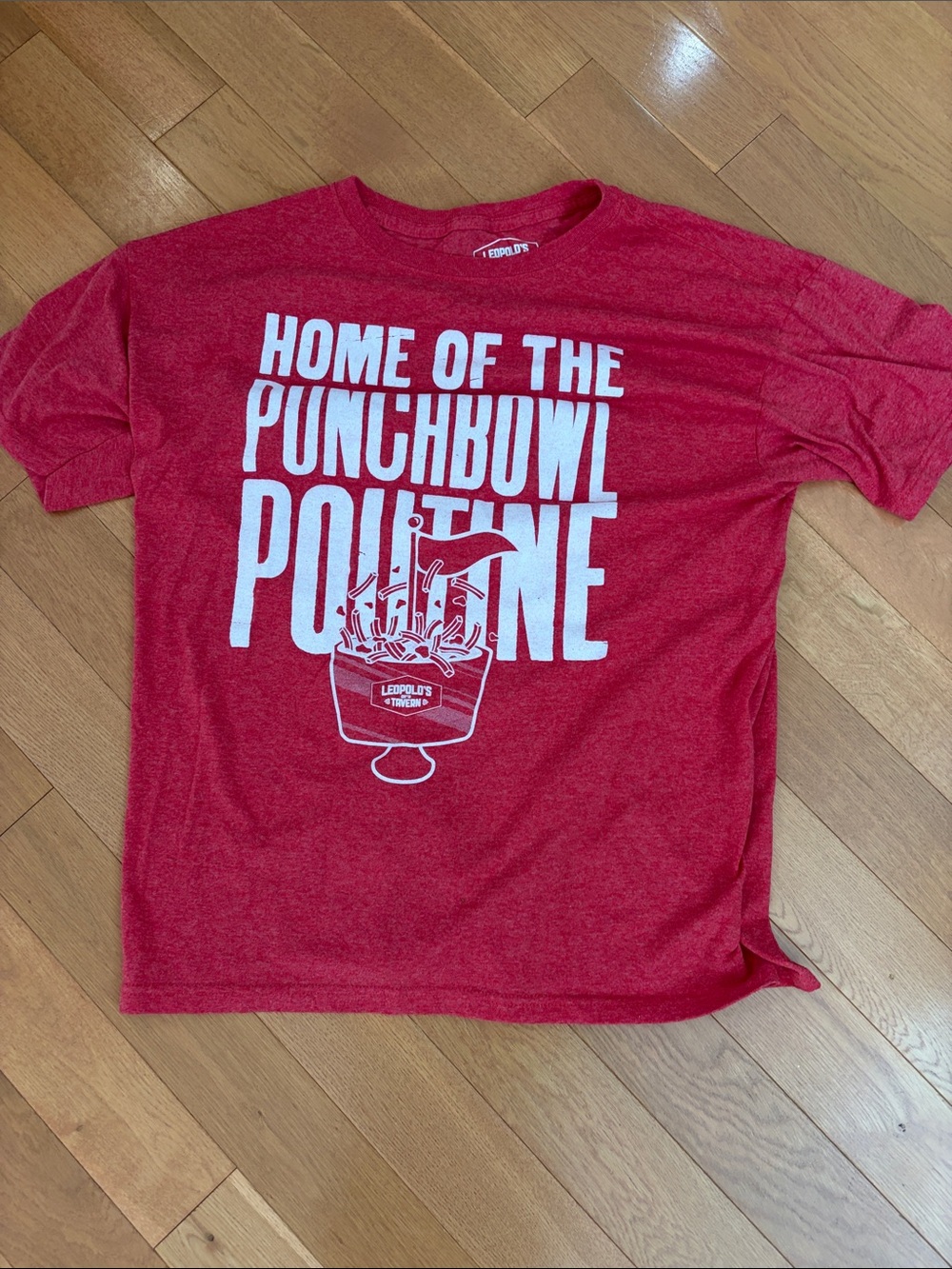 Red 'Home of the Punchbowl Poutine' Graphic Tee